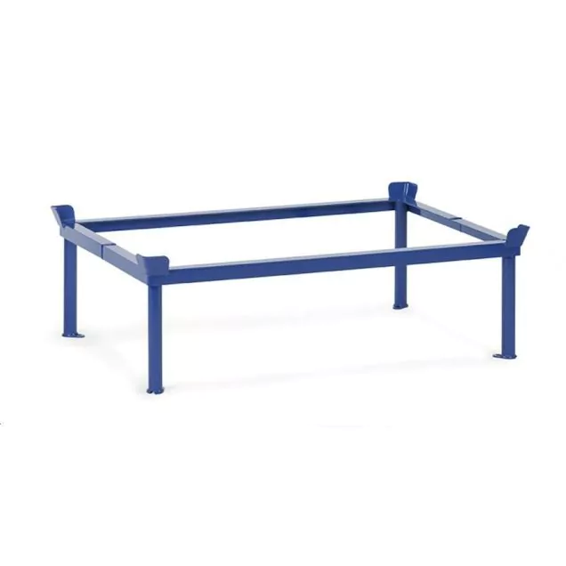 Opzetraam voor palletonderwagens 1200 kg 1210x810 mm (lxb) 370 mm hoog blauw