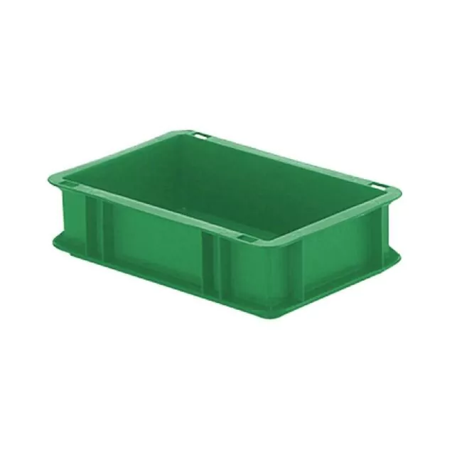 Stapelbare transportkrat TK0 300x200x75 mm (lxbxh) groen
