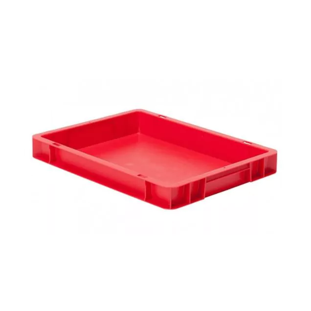 Stapelbare transportkrat TK0 400x300x50 mm (lxbxh) rood