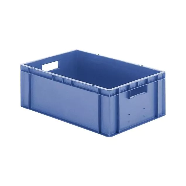 Stapelbare transportkrat TK0 600x400x210 mm (lxbxh) blauw