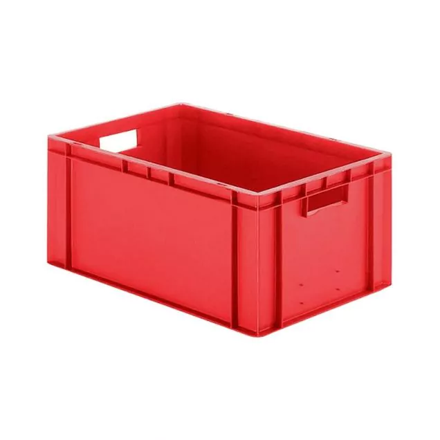 Stapelbare transportkrat TK0 600x400x270 mm (lxbxh) rood