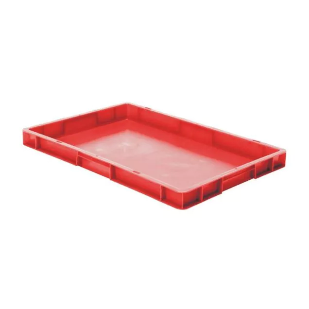 Stapelbare transportkrat TK0 600x400x50 mm (lxbxh) rood