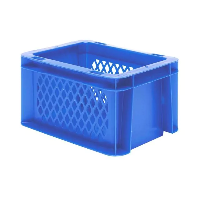 Stapelbare transportkrat TK1 200x100x120 mm (lxbxh) blauw