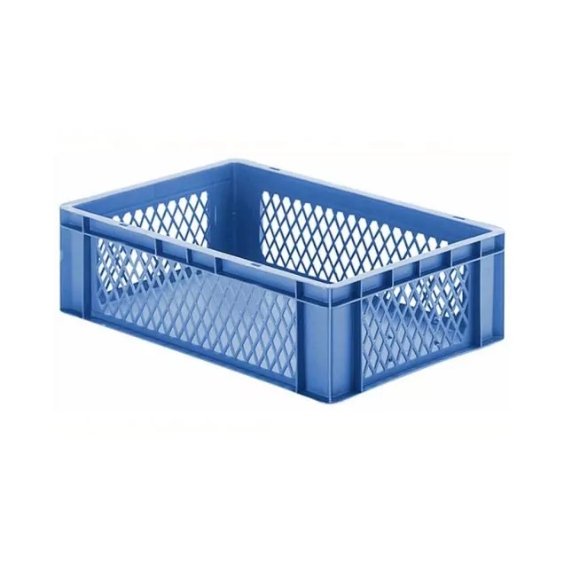 Stapelbare transportkrat TK1 600x400x175 mm (lxbxh) blauw