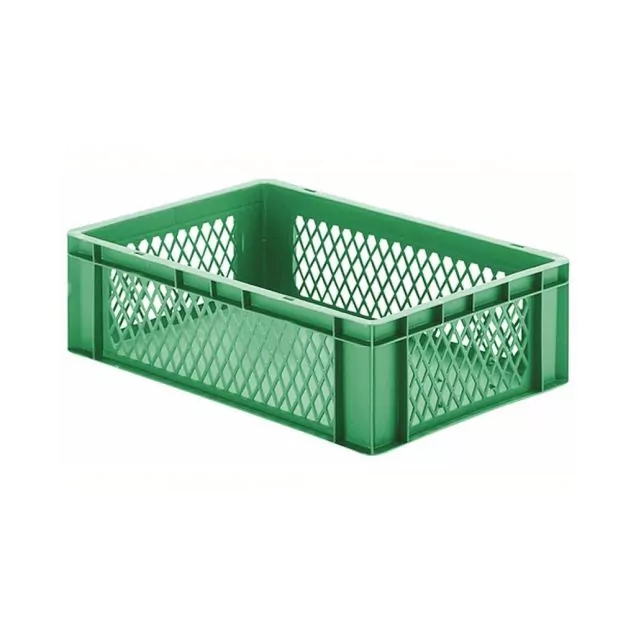 Stapelbare transportkrat TK1 600x400x175 mm (lxbxh) groen
