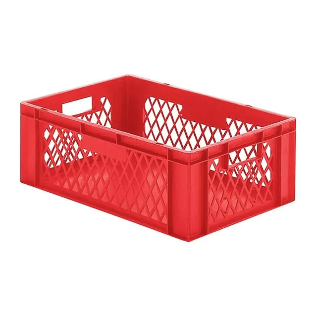 Stapelbare transportkrat TK1 600x400x210 mm (lxbxh) rood