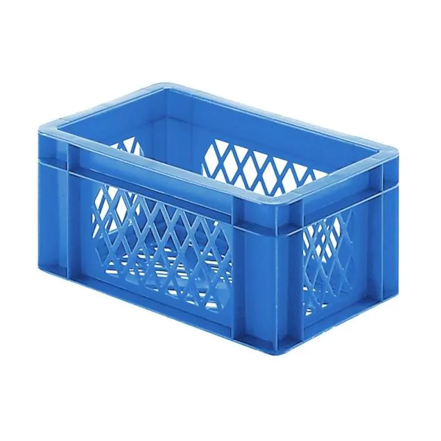 Stapelbare transportkrat TK2 300x200x145 mm (lxbxh) blauw