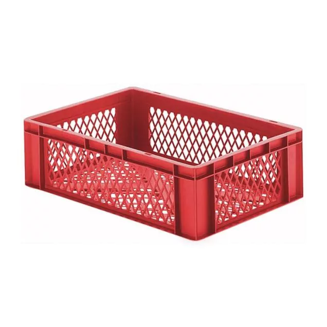 Stapelbare transportkrat TK2 600x400x175 mm (lxbxh) rood