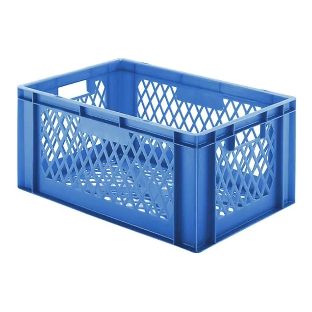 Stapelbare transportkrat TK2 600x400x270 mm (lxbxh) blauw