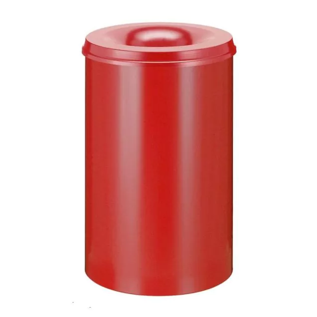 Vlamdovende papierbak 110 liter rood