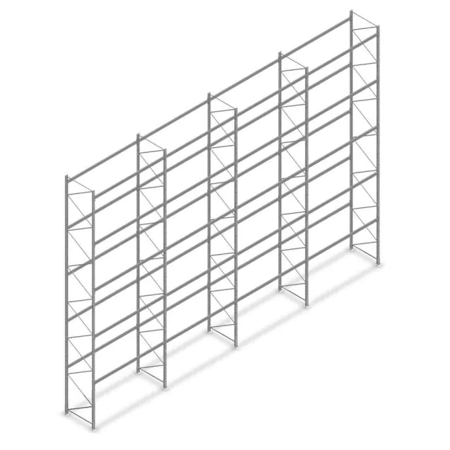 Voordeelrij gebruikte Dexion palletstelling 5000x11250x900 mm (hxbxd) 5 niveaus