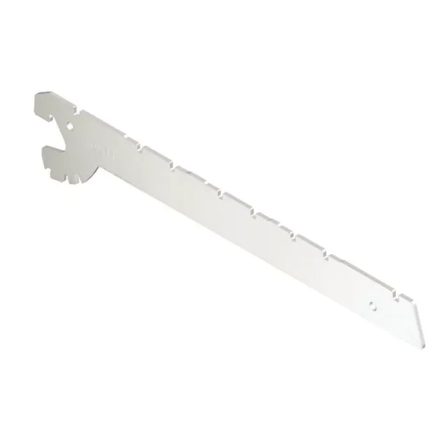 Winkelstelling dragers 370 mm per stuk RAL9001
