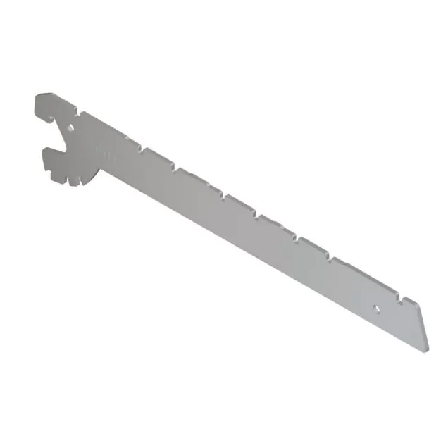 Winkelstelling dragers 370 mm per stuk RAL9006