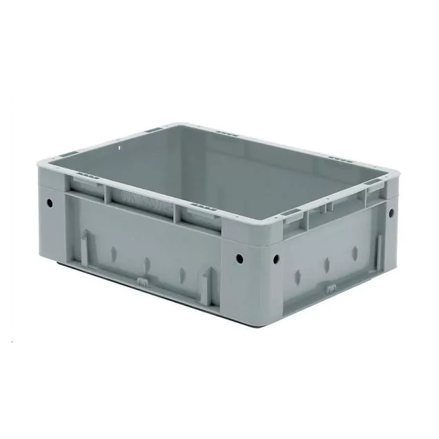 Zware stapelbare transportkrat VTK0 400x300x145 mm (lxbxh) grijs