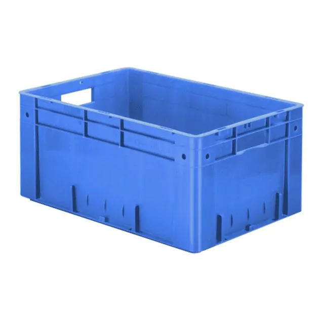 Zware stapelbare transportkrat VTK0 600x400x270 mm (lxbxh) blauw