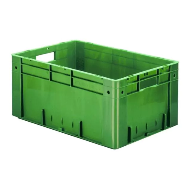 Zware stapelbare transportkrat VTK0 600x400x270 mm (lxbxh) groen