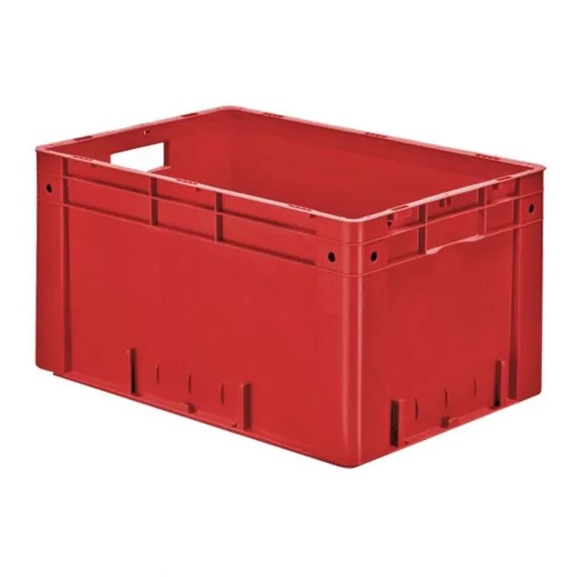 Zware stapelbare transportkrat VTK0 600x400x320 mm (lxbxh) rood