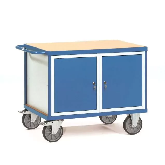 Zware werkplaatswagen 600 kg met 2 etagebakken 1050x700 mm